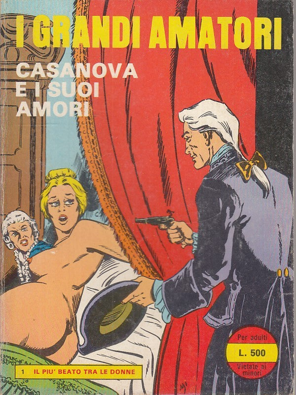 FP- I GRANDI AMATORI N.1 STRESS SERIE ROMANTICA CASANOVA MAJOR --- 1975- B- TFX 