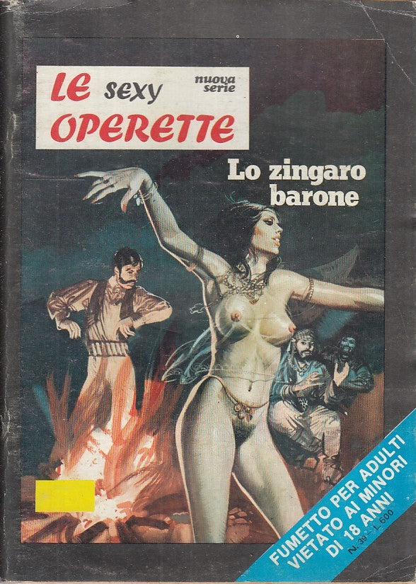 FP- LE SEXY OPERETTE N.39 NUOVA SERIE LO ZINGARO BARONE -- GALAX - 1977 - S- TFX