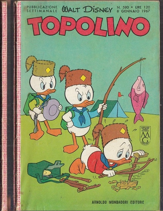 FD- TOPOLINO N.580 NO BOLLINO -- DISNEY - 1967 - B - TFX