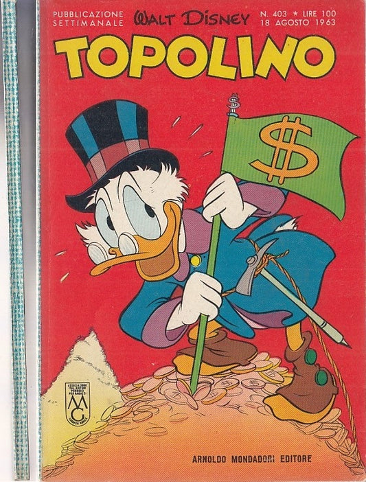 FD- TOPOLINO N.403 NO BOLLINO -- DISNEY - 1963 - B - TFX