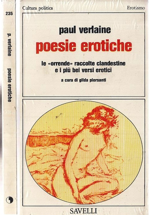 LX- POESIE EROTICHE BLISTERATO - PAUL VERLAINE - SAVELLI --- 1979 - B - XFS117