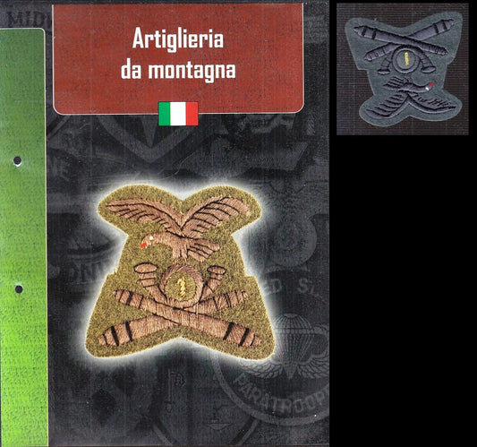 CM- DISTINTIVI MILITARI - GAGLIARDETTO WW2 - ITALIA - ARTIGLIERIA DA MONTAGNA
