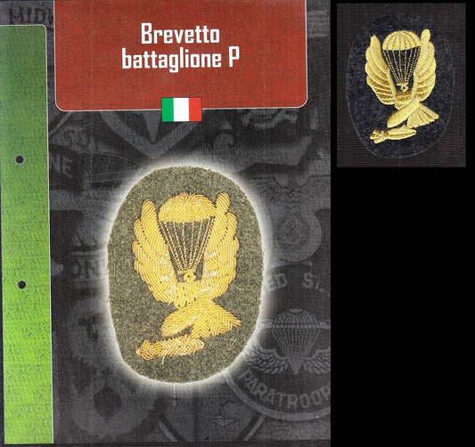 CM- DISTINTIVI MILITARI - GAGLIARDETTO WW2 - ITALIA - BREVETTO BATTAGLIONE P