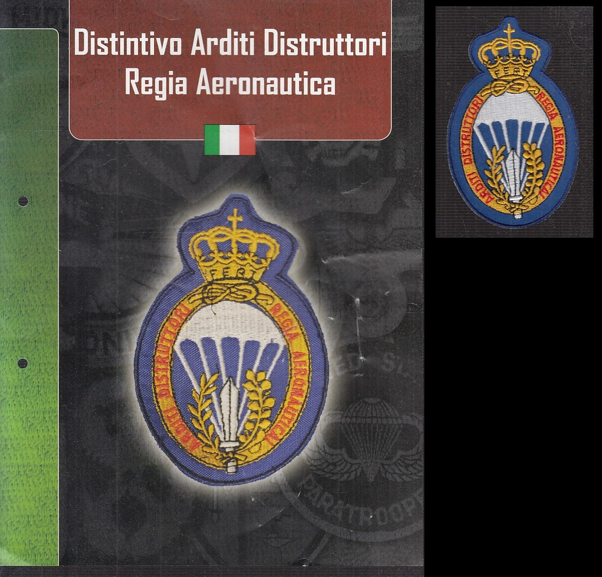 CM- DISTINTIVI MILITARI - GAGLIARDETTO WW2 ITALIA ARDITI DISTRUTTORI AERONAUTICA