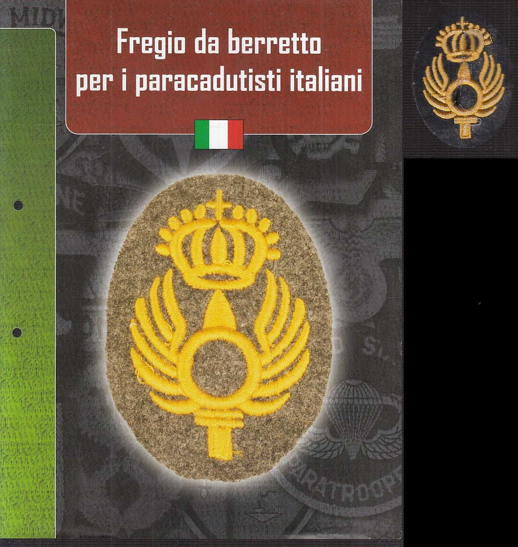 CM- DISTINTIVI MILITARI- GAGLIARDETTO WW2- ITALIA- FREGIO BERRETTO PARACADUTISTI