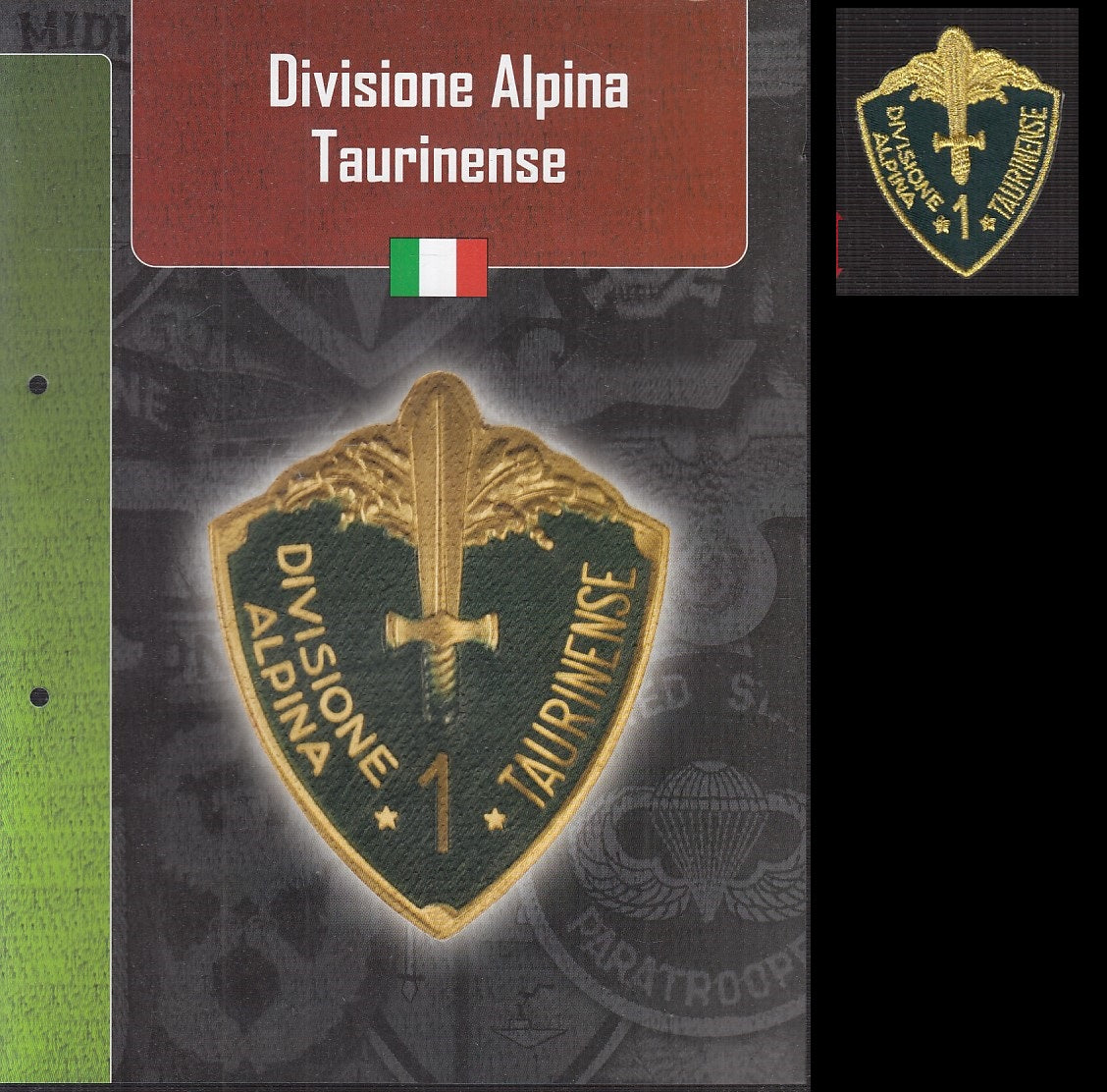 CM- DISTINTIVI MILITARI - GAGLIARDETTO WW2 - ITALIA- DIVISIONE ALPINA TAURINENSE