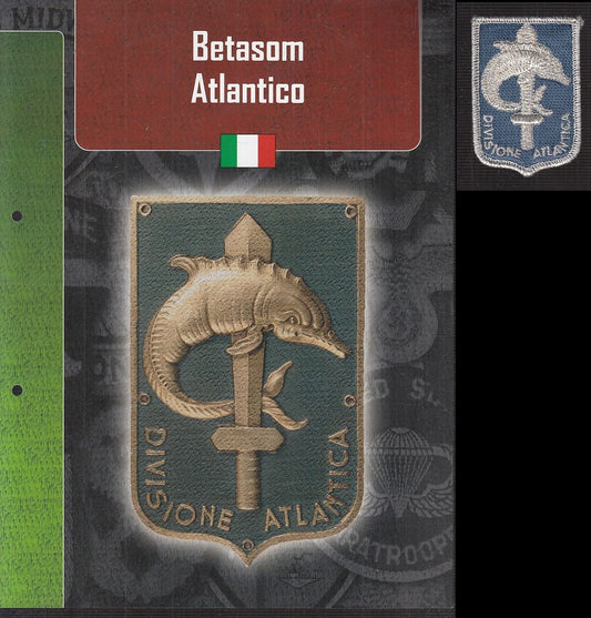 CM- DISTINTIVI MILITARI - GAGLIARDETTO WW2 - ITALIA - BETASOM ATLANTICO