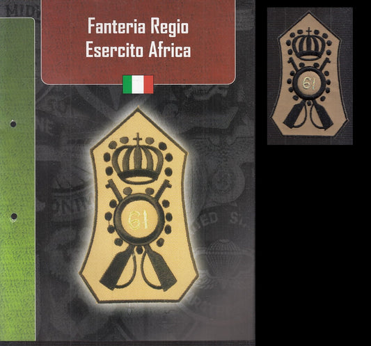 CM- DISTINTIVI MILITARI- GAGLIARDETTO WW2- ITALIA FANTERIA REGIO ESERCITO AFRICA