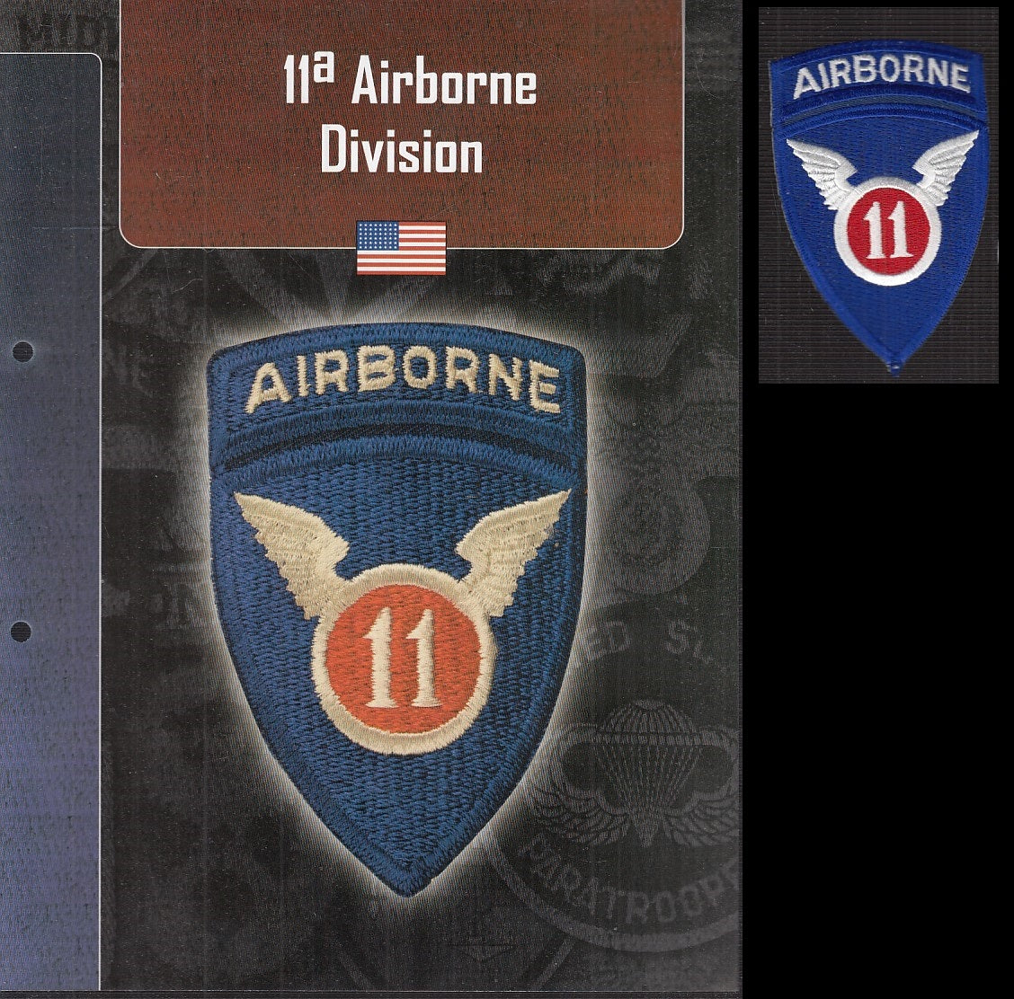 CM- DISTINTIVI MILITARI - GAGLIARDETTO WW2 - ITALIA - 11a AIRBORNE DIVISION