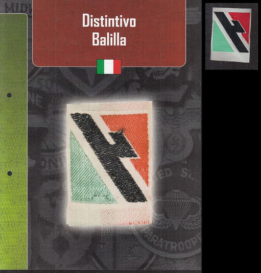 CM- DISTINTIVI MILITARI - GAGLIARDETTO WW2 - ITALIA - DISTINTIVO BALILLA