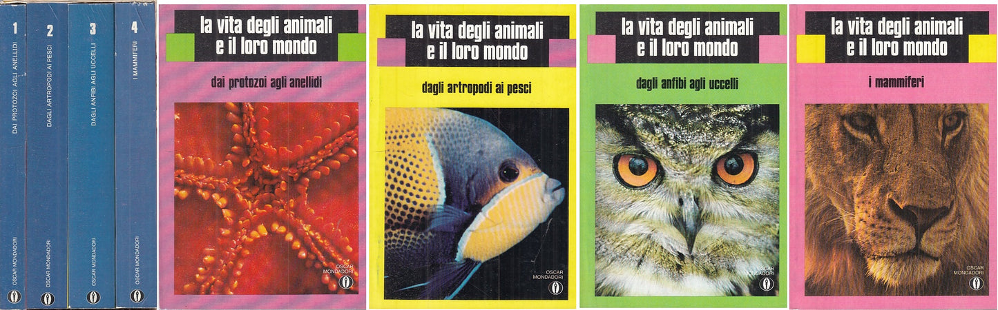 LZ- VITA DEGLI ANIMALE E IL LORO MONDO 4 VOLL. -- MONDADORI--- 1974 - B - ZFS317