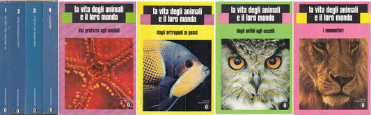 LZ- VITA DEGLI ANIMALE E IL LORO MONDO 4 VOLL. -- MONDADORI--- 1974 - B - ZFS317