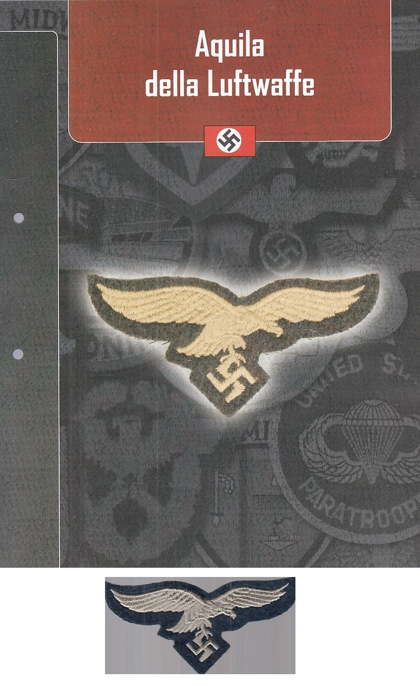 CM- DISTINTIVI MILITARI - GAGLIARDETTO WW2 - GERMANIA- AQUILA DELLA LUFTWAFFE