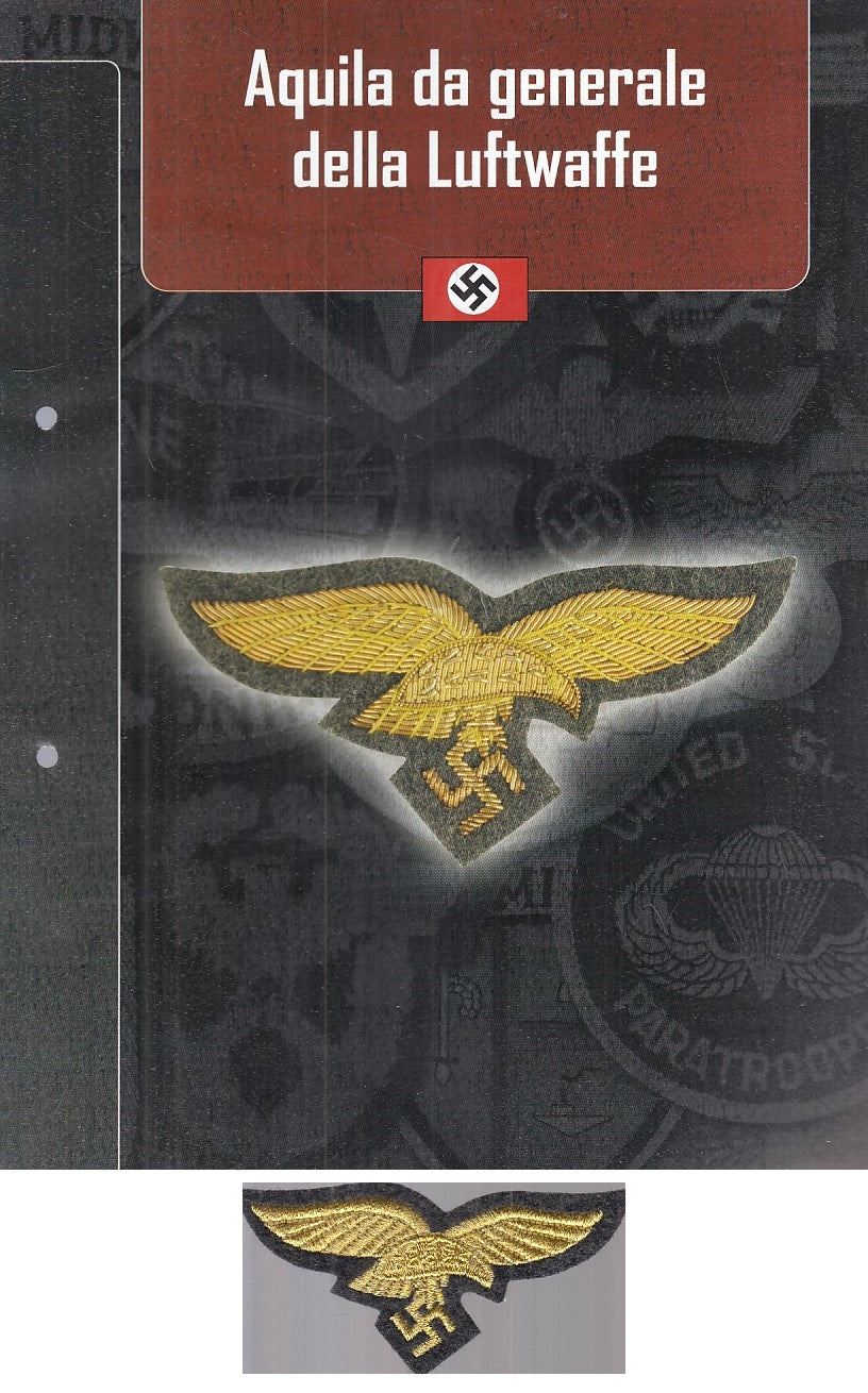 CM- DISTINTIVI MILITARI - GAGLIARDETTO WW2 - GERMANIA- AQUILA GENERALE LUFTWAFFE