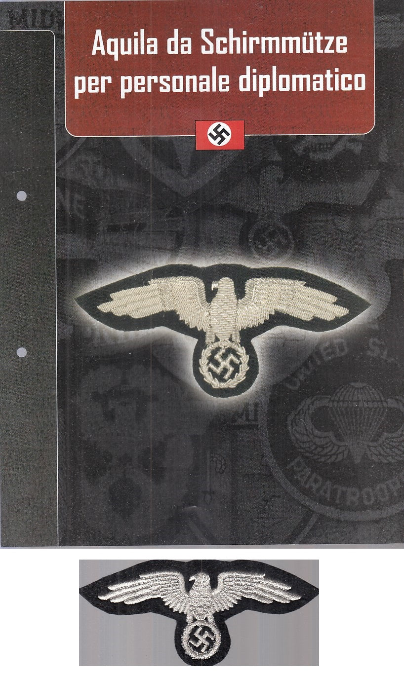 CM- DISTINTIVI MILITARI - GAGLIARDETTO WW2 - GERMANIA- AQUILA SCHIRMUTZE