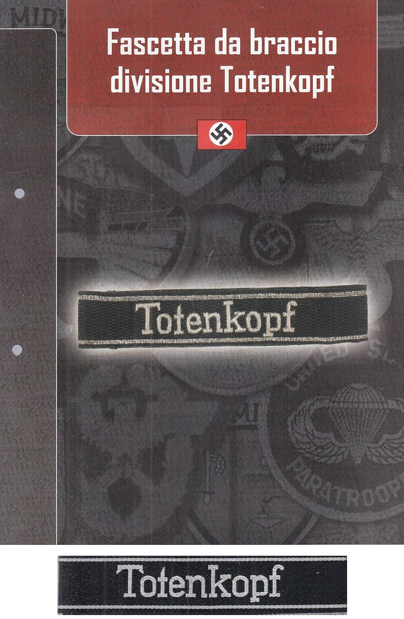 CM- DISTINTIVI MILITARI - GAGLIARDETTO WW2 - GERMANIA- DIVISIONE TOTENKOPF