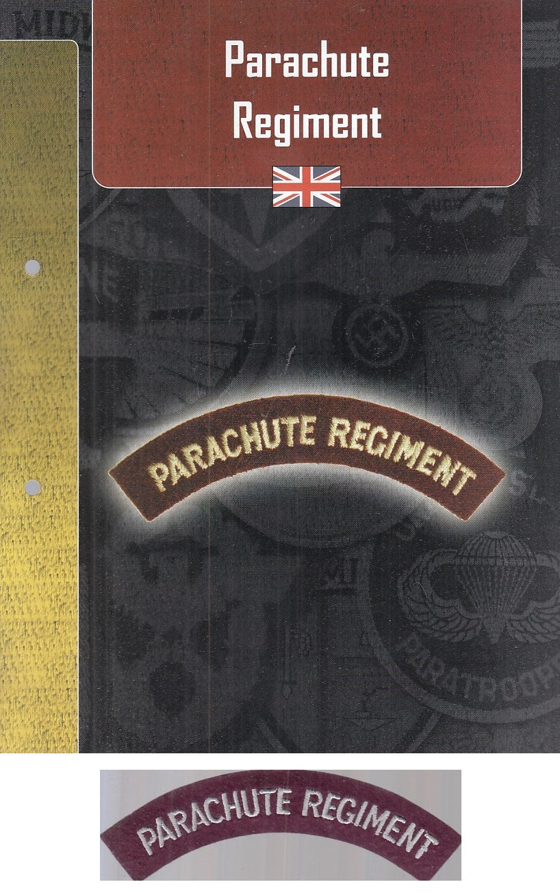 CM- DISTINTIVI MILITARI INGLESI - GAGLIARDETTO WW2 - PARACHUTE REGIMENT