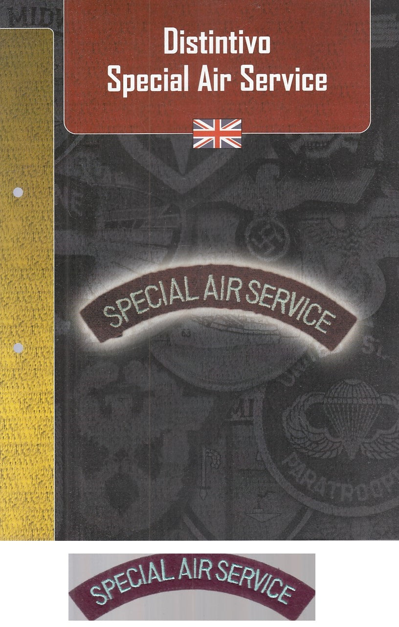 CM- DISTINTIVI MILITARI INGLESI - GAGLIARDETTO WW2 - SPECIAL AIR SERVICE