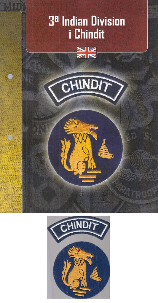 CM- DISTINTIVI MILITARI INGLESI - GAGLIARDETTO WW2- 3a INDIAN DIVISION I CHINDIT