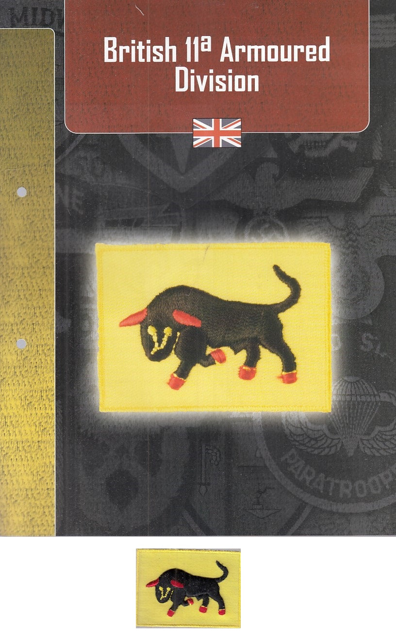 CM- DISTINTIVI MILITARI INGLESI- GAGLIARDETTO WW2- BRITISH 11a ARMOURED DIVISION