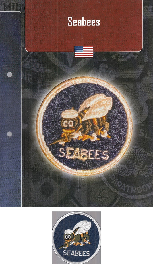 CM- DISTINTIVI MILITARI USA - GAGLIARDETTO WW2 - SEABEES