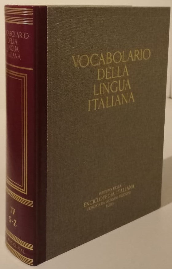 LZ- VOCABOLARIO DELLA LINGUA ITALIAN VOLUME IV S/Z-- TRECCANI--- 1994- C- YFS297