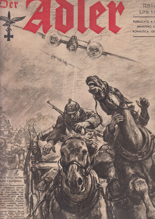 LM- DER ADLER N.25 RIVISTA SECONDA GUERRA MONDIALE -- 1941 - S - ZFS574