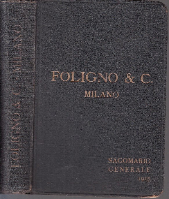 LZ- SAGOMARIO GENERALE FERRI NAZIONALI ED ESTERI-- FOLIGNO & C--- 1915- C-XFS126