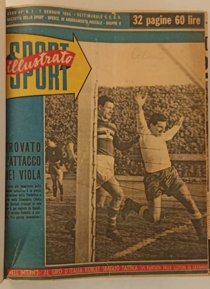 LC- VOLUMI RILEGATI SPORT ILLUSTRATO 2/53 1953 e 1/25 1954 + SPECIALI COPPI- YFS