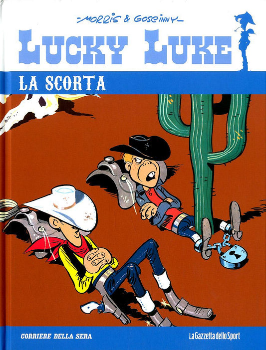 FV- LUCKY LUKE N.17 LA SCORTA CARTONATO-- GAZZETTA DELLO SPORT- 2013- C- GRN