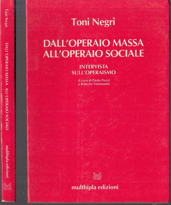 LZ- DALL'OPERAIO MASSA ALL'OPERAIO SOCIALE - NEGRI- MULTHIPLA--- 1979- B- XFS119