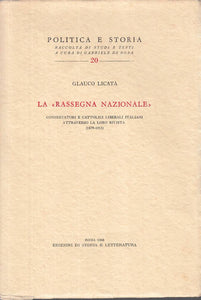 LS- LA "RASSEGNA NAZIONALE" - LICATA- ROMA- POLITICA E STORIA-- 1968 - C - YTS21