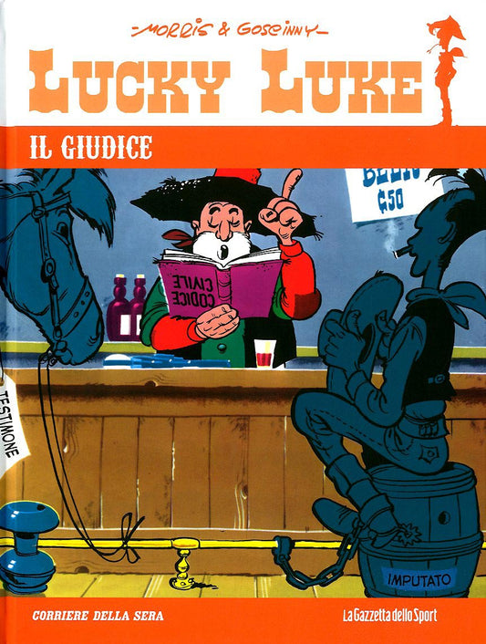 FV- LUCKY LUKE N.35 IL GIUDICE CARTONATO-- GAZZETTA DELLO SPORT- 2013- C- GRN