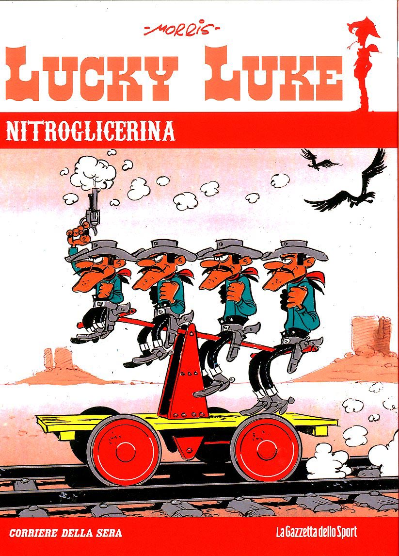 FV- LUCKY LUKE N.44 NITROGLICERINA CARTONATO-- GAZZETTA DELLO SPORT- 2013- C- GRN