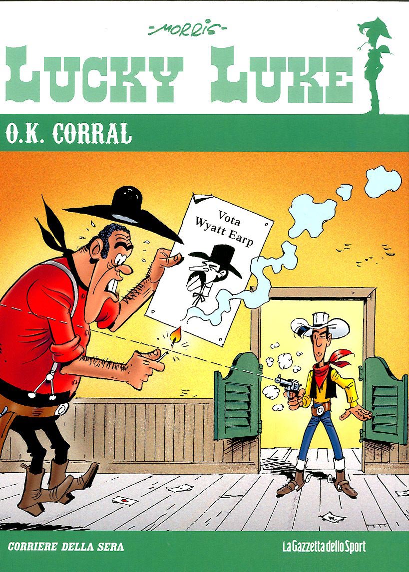 FV- LUCKY LUKE N.67 OK CORRAL CARTONATO-- GAZZETTA DELLO SPORT- 2013- C- GRN