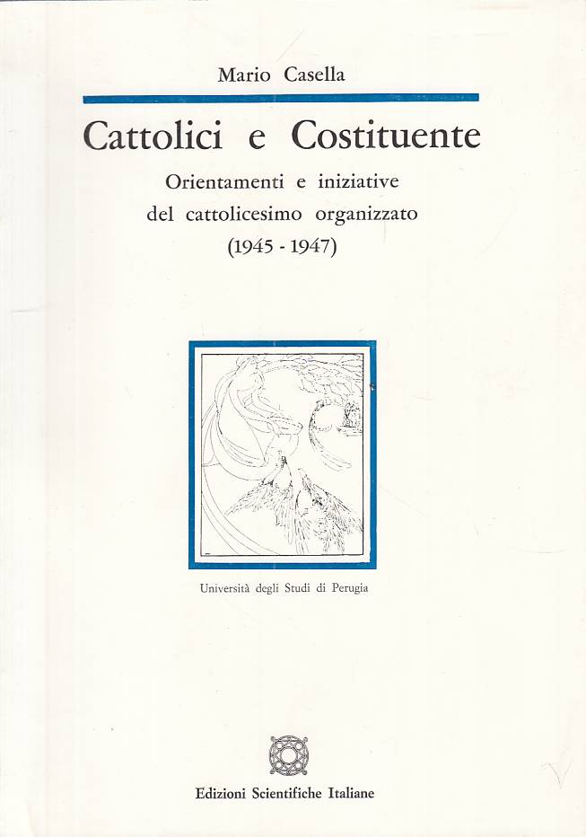 LS- CATTOLICI E COSTITUENTE- CASELLA- SCIENTIFICHE ITALIANE--- 1987 - B - YTS432