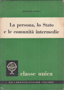 LS- LA PERSONA, LO STATO E LE COMUNITA' INTERMEDIE -- RAI --- 1959 - BS - YTS178