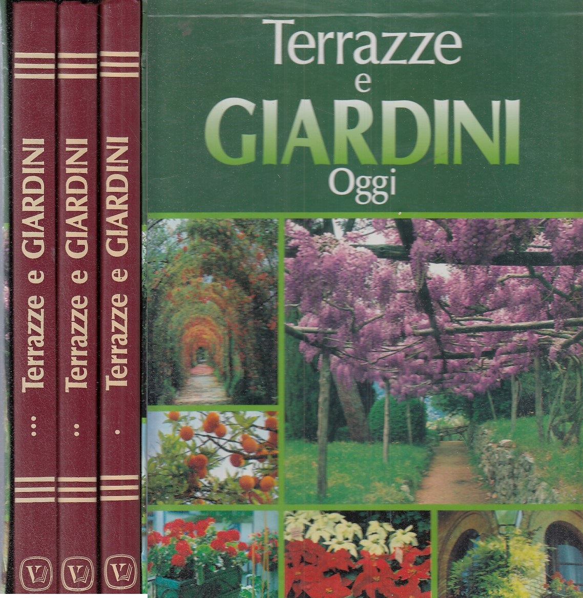 LZ- TERRAZZI E GIARDINI OGGI 3 VOLUMI -- VELAR --- 1990 - C - YFS854