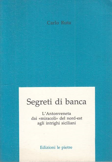 LS- SEGRETI DI BANCA - CARLO RUTA - LE PIETRE --- 2004 - B - YTS39