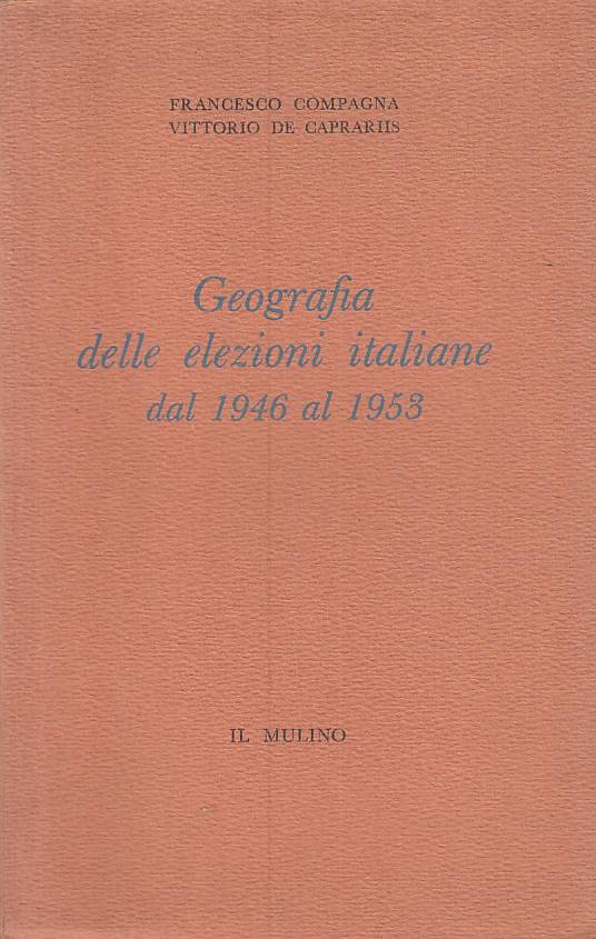 LS- GEOGRAFIA DELLE ELEZIONI ITALIANE 1946/1953 -- MULINO --- 1954 - B - YTS325