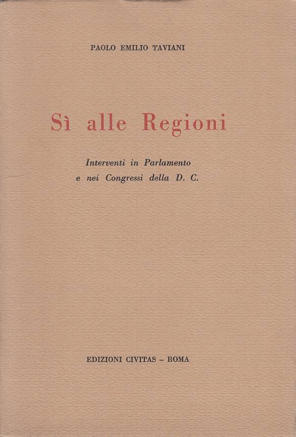 LS- SI ALLE REGIONI INTERVENTI IN PARLAMENTO - TAVIANI - CIVITAS ---- B - YTS603