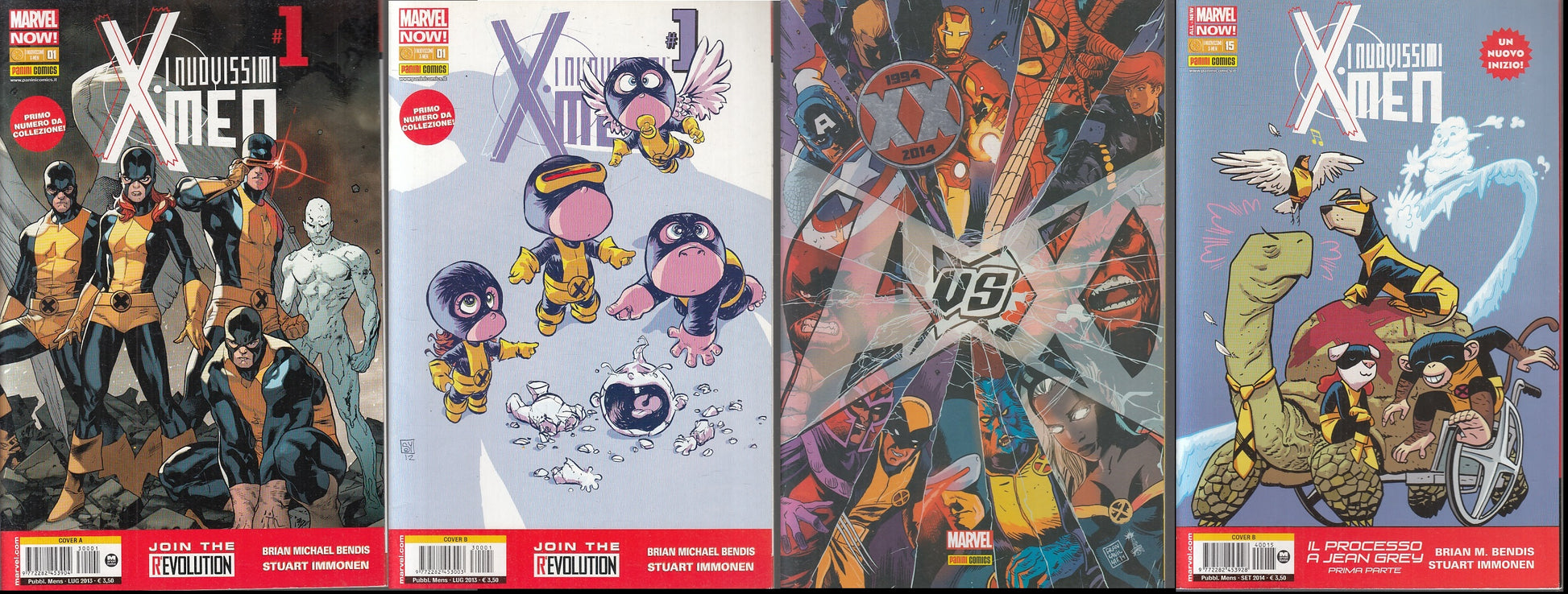 FS-I NUOVISSIMI X-MEN LOTTO 14 NUMERI 1/25 COVER VARIANT -- PANINI- 2013- S- VVX