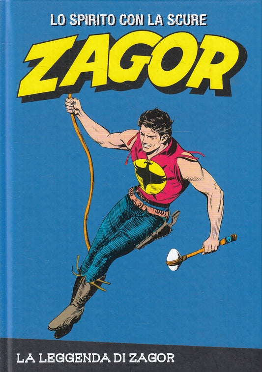 FB- ZAGOR N.1 LA LAGGNEDA DI ZAGOR CARTONATO -- GAZZETTA DELLO SPORT -- C - VVX