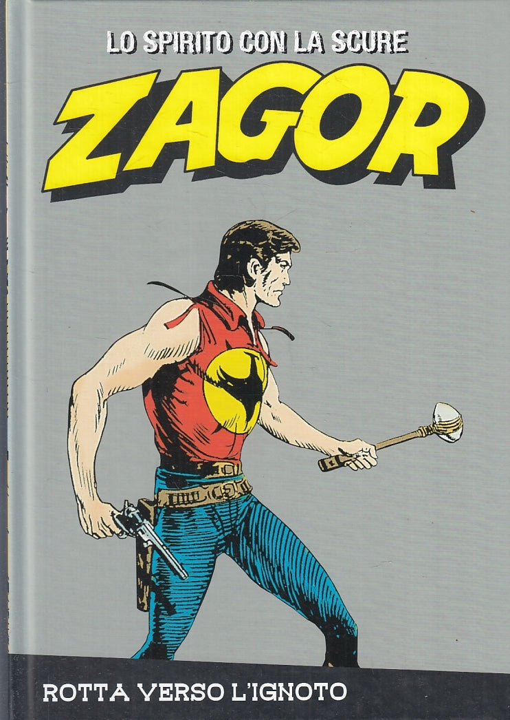 FB- ZAGOR N.15 ROTTA VERSO L'IGNOTO CARTONATO -- GAZZETTA DELLO SPORT -- C - VVX