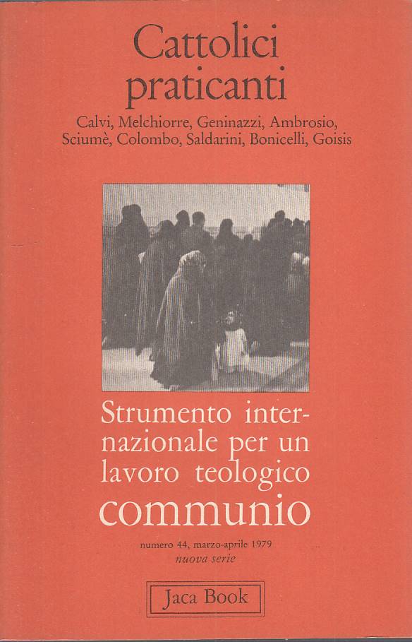 LS- COMMUNIO STRUMENTO PER LAVORO TEOLOGICO -- JACA BOOK --- 1979 - B - YTS478