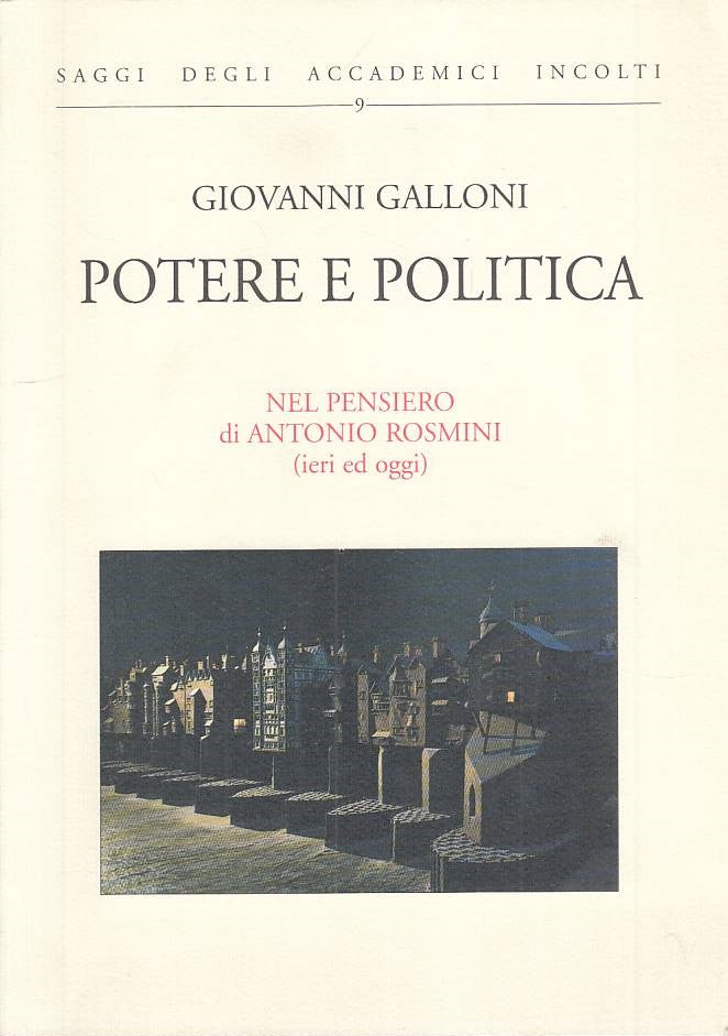 LS- POTERE POLITICA NEL PENSIERO DI ROSMINI- GALLONI- ROMA --- 1998 - B - YTS499