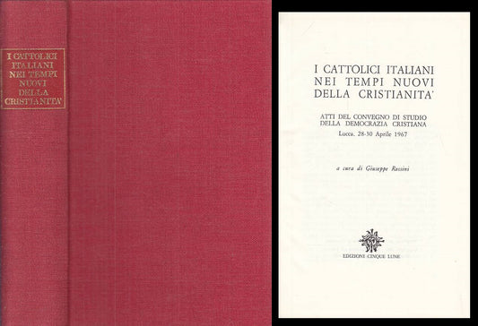 LS- CATTOLICI ITALIANI TEMPI NUOVI CRISTIANITA' -- 5 LUNE --- 1967 - C - YTS376