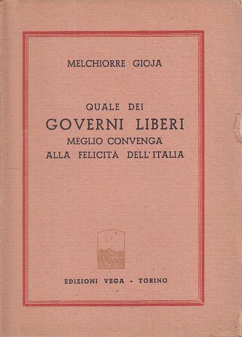 LS- QUALE DEI GOVERNI LIBERI - GIOJA - VEGA --- 1945 - B - YTS600