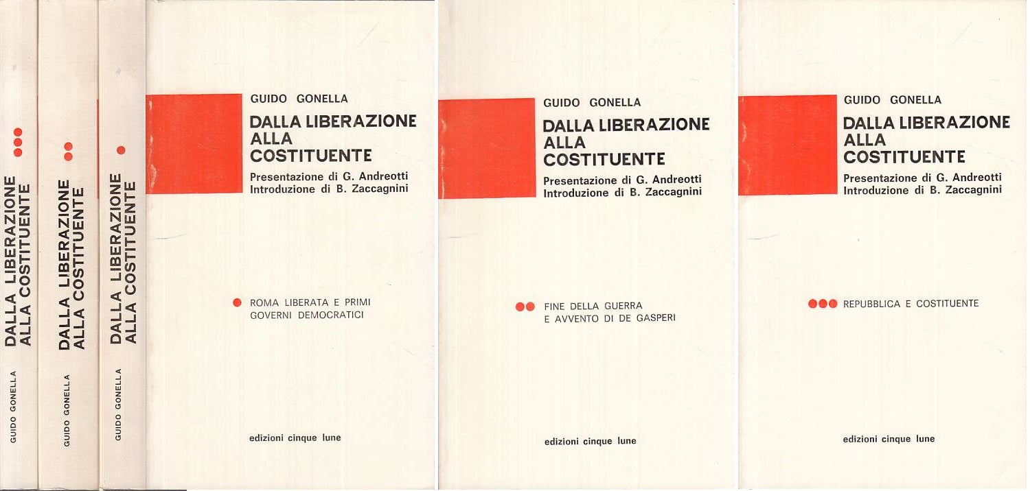 LS- LIBERAZIONE ALLA COSTITUENTE 3 VOLL.- GONELLA - 5 LUNE --- 1980 - B - ZTS124