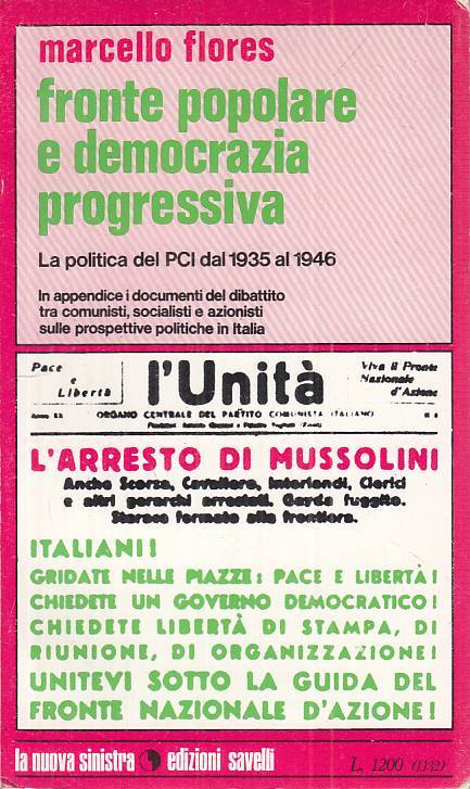 LS- FRONTE POPOLARE E DEMOCRAZIA PROGRESSIVA- FLORES- SAVELLI--- 1973- B - ZTS13